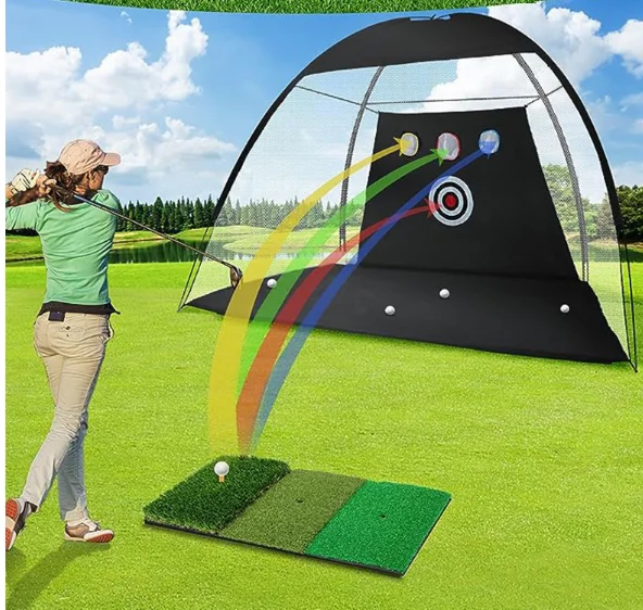

High Quality Portable Golf Training Aids Indoor/Outdoor Backyard Hitting Nets with Target for Chipping & Swing Practice