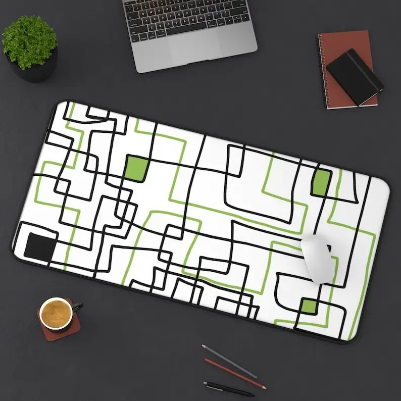 

Infinite Line Abstract Deskmat, Desktop Protector, Home and Office Laptop Mats, Stylish Desk Decoration, Large Gaming Mouse Pad