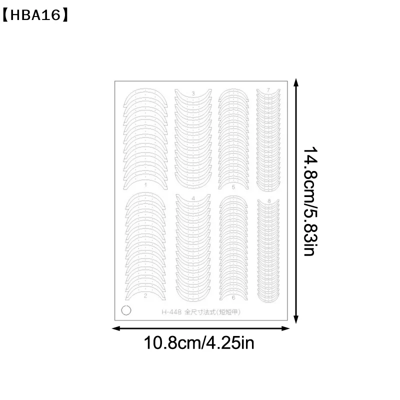 Volledig transparante holle Franse nagelstickers spuitverf stencil Franse randen sjablonen plaklijm hulpstuk