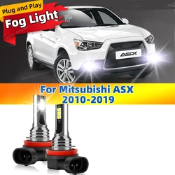 6000K Front Fog Light LED Bulb Accessories Lamp Canbus 80W For Mitsubishi ASX 2010 2011 2012 2013 2014 2015 2016 2017 2018 2019