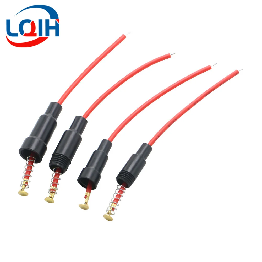 5set 5*20/6*30mm Glass Fuse Holder Screw Type with 5PCS 16/18/20/22AWG Wire Cable 5X20/6X30MM Glass Fuse Tube 5PCS+5PCS=10PCS