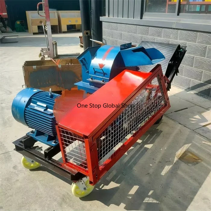 Labor-Saving Motorized Wood Shredder & Grinder with 2T/H Capacity for Mushroom Farming Substrate and Fungal Growth
