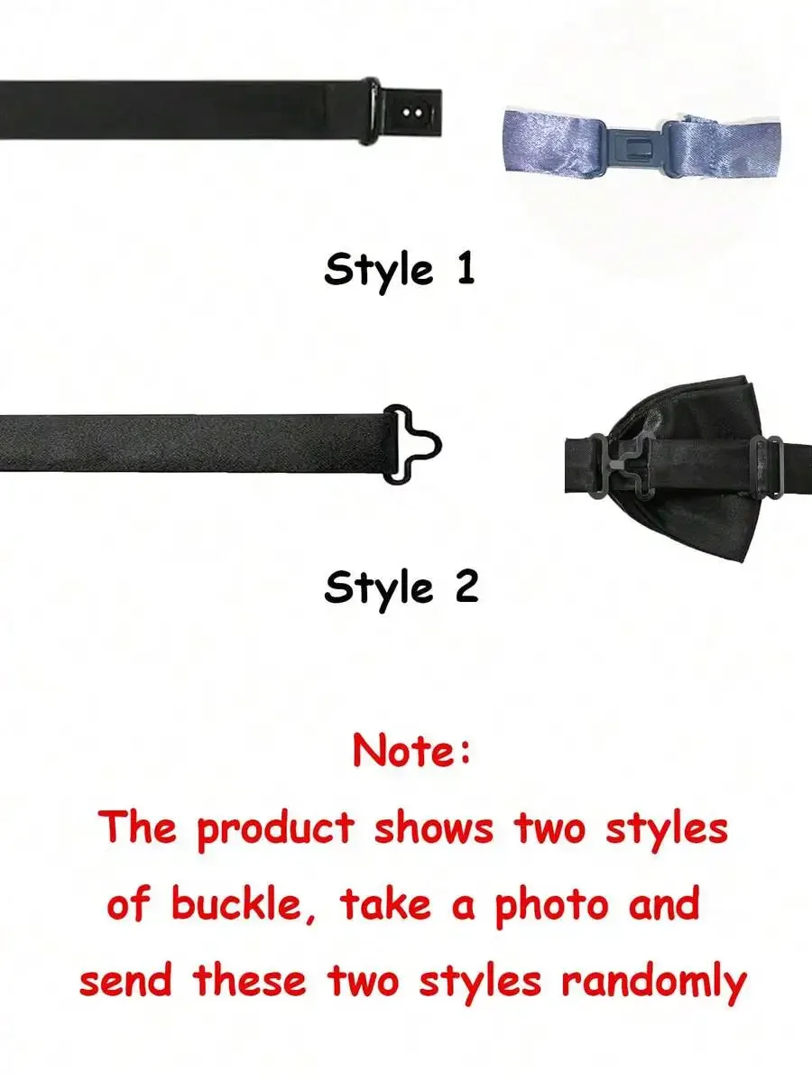 Mens Solid Color Satin Pre-Tied Bow Tie For Groomsmen Wedding Formal Event view 5