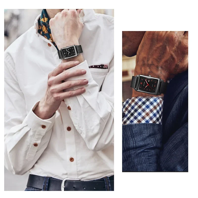 Men's Luxury Calendar Date Leather Watch