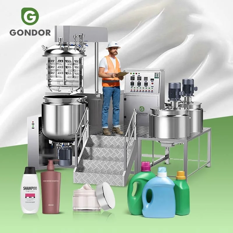 High Shear  Vacuum Homogenizer Emulsify Mixer Mix Tank Emulsion Emulsification Make Machine with Liquid Wash