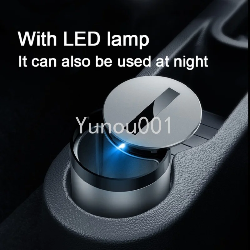 Car Mounted Intelligent Ashtray Intelligent Automatic Switch LED Lighting Desktop Infrared Sensor Ashtray Collector