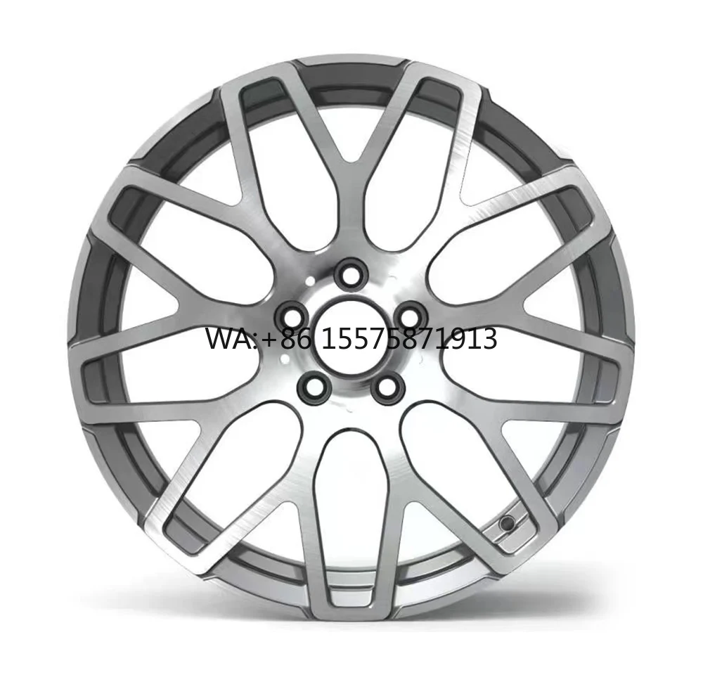 

New HT Luxury Car Forged Aluminum Alloy Wheels Chrome Plated 1 Piece Custom Color 5x112 120 114 3 40mm PCD for