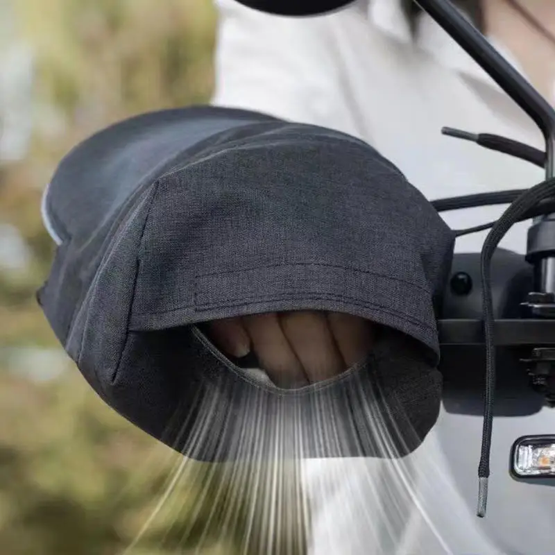 ถุงมือแฮนด์รถจักรยานยนต์กันน้ําป้องกันแสงแดดมือโล่ Muffs จักรยานมือจับปก