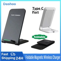 15W Foldable Charger Station Wireless Charger For iPhone 16 15 14 13 Pro Max & Samsung S24/S23 & Xiaomi Desktop Stand