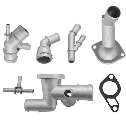 Imagen 2 del producto Kits de conectores de manguera de brida de refrigerante de motor de aluminio, 7 Uds., 06A 121133 J Para Golf MK4 Jetta 1.8T TT 2000-2005 1J 0121087 C