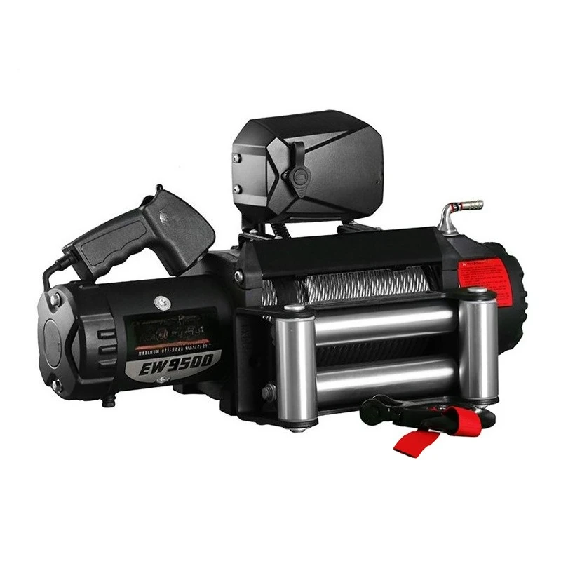 

Off-road vehicle 12v electric winch ew series 9500 steel cable