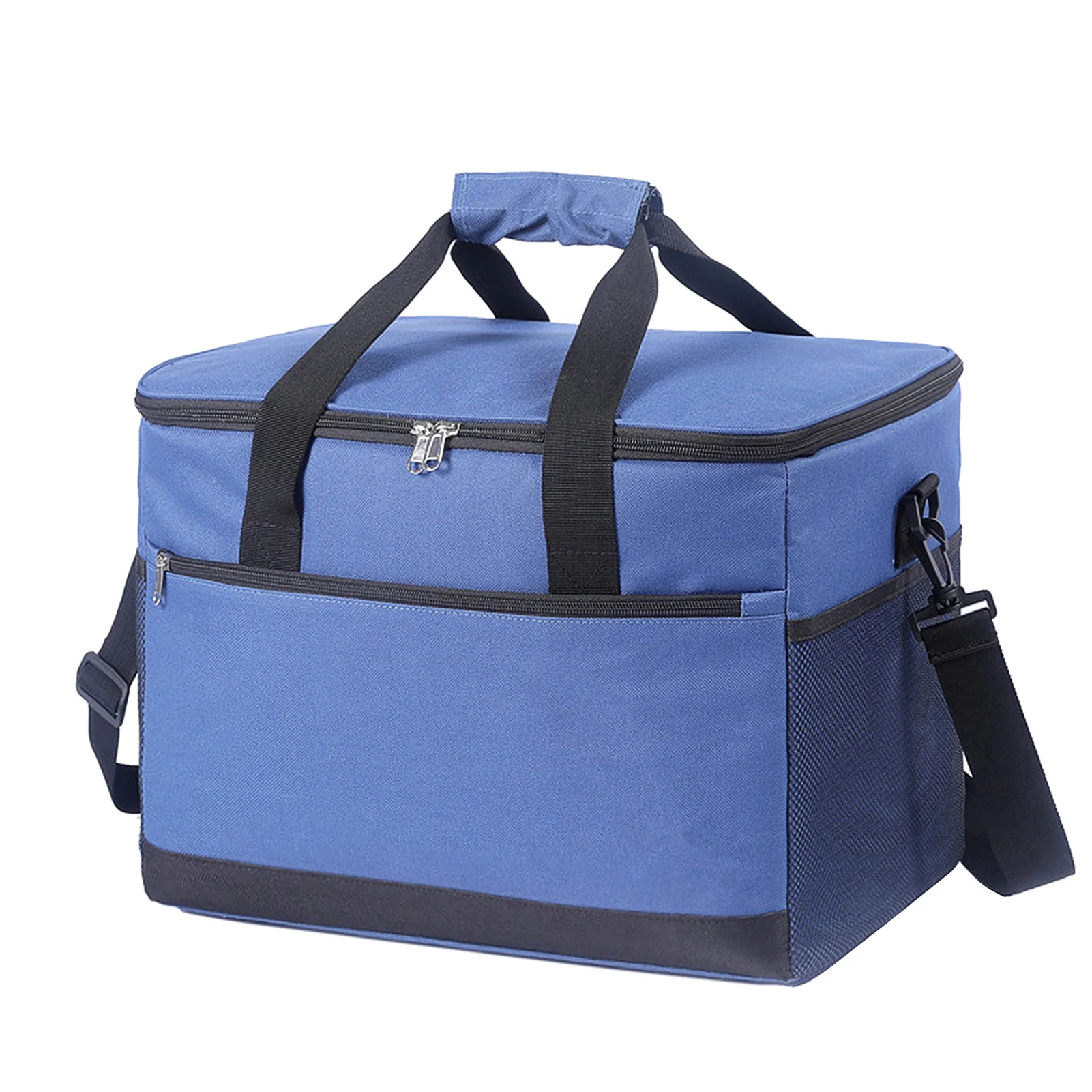 

30L Red Blue Gray Insulated Cooler Bag 41x26x30cm 700g Oxford Fabric PEVA Leakproof Lunch Tote Shoulder Bag for Picnic Beach