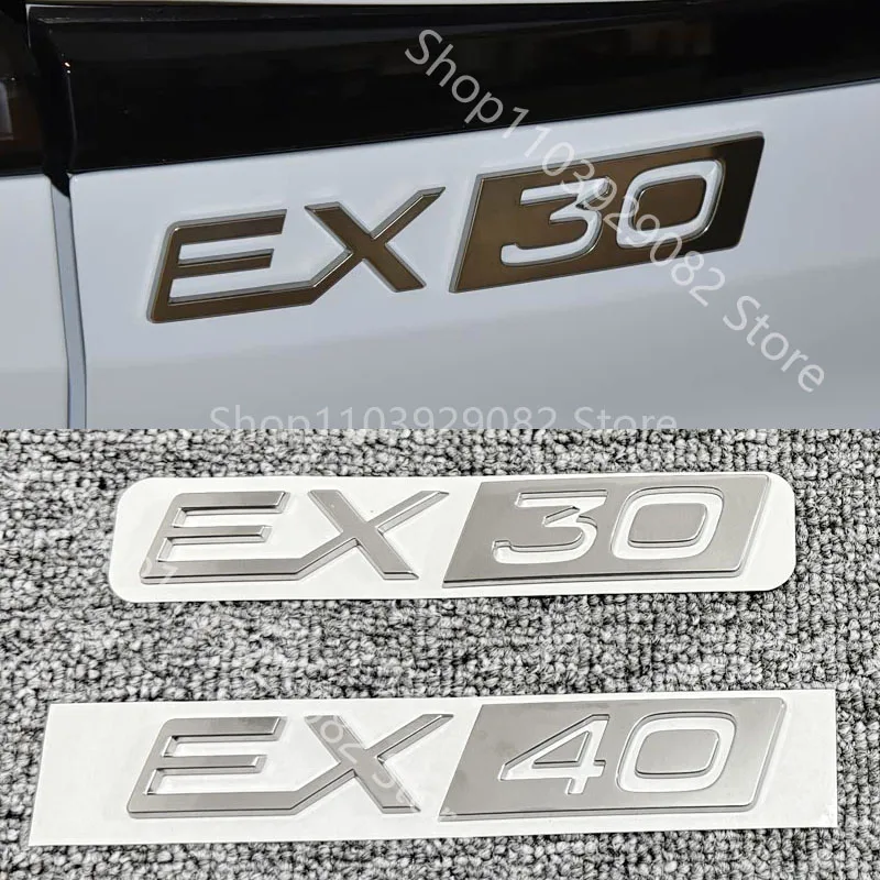 EX40 EX30 For Volvo EX40 EX30 Styling Accessories  Rear Trunk Tail Logo Sticker Emblem Deca