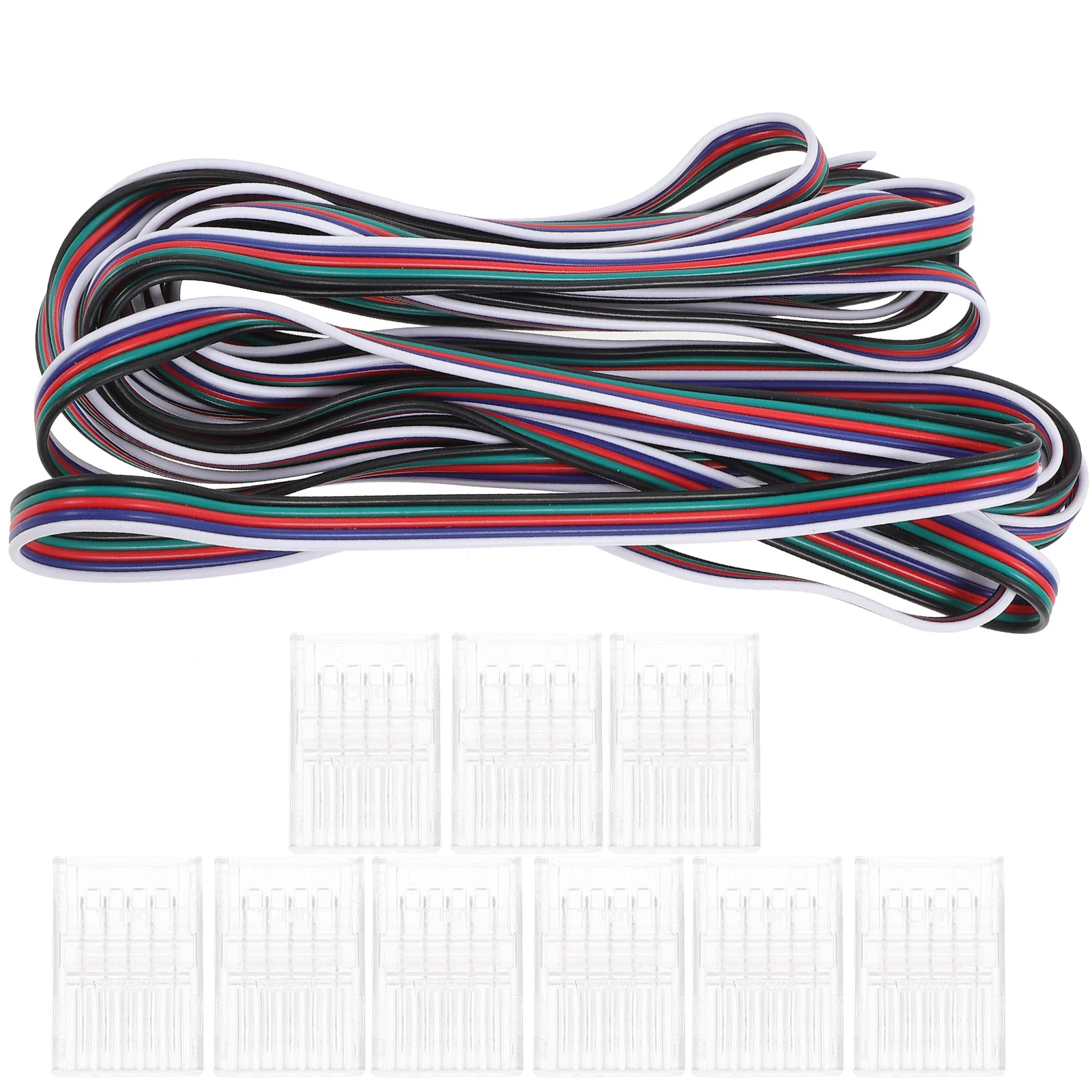 

1Set Connector for LED Strip Light 12Mm Solderless 5 Pin Rgb Connectors Kit - High Quality Tin Plated Copper Stable Performance