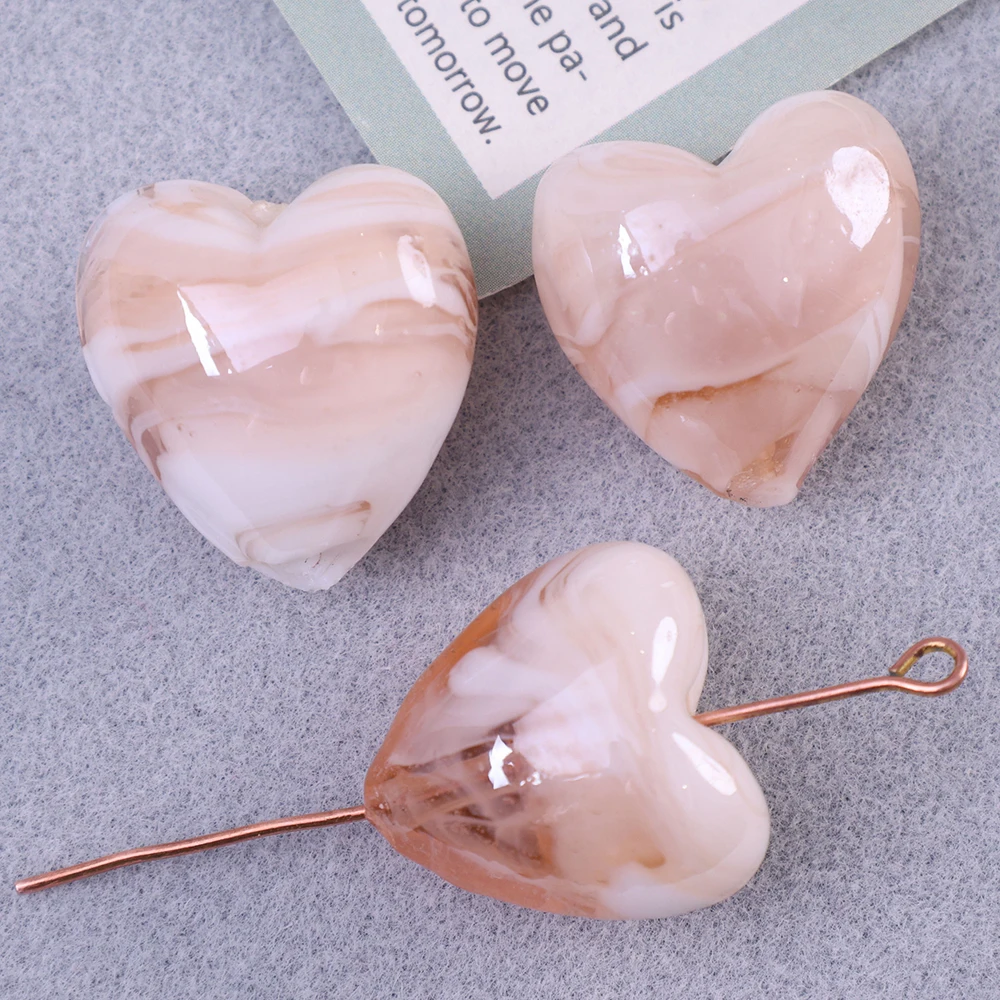 

50pcs/lot DIY Mix Jewelry Accessories Hand-painted glazed love stripes Bead For Charms Phone Pendant