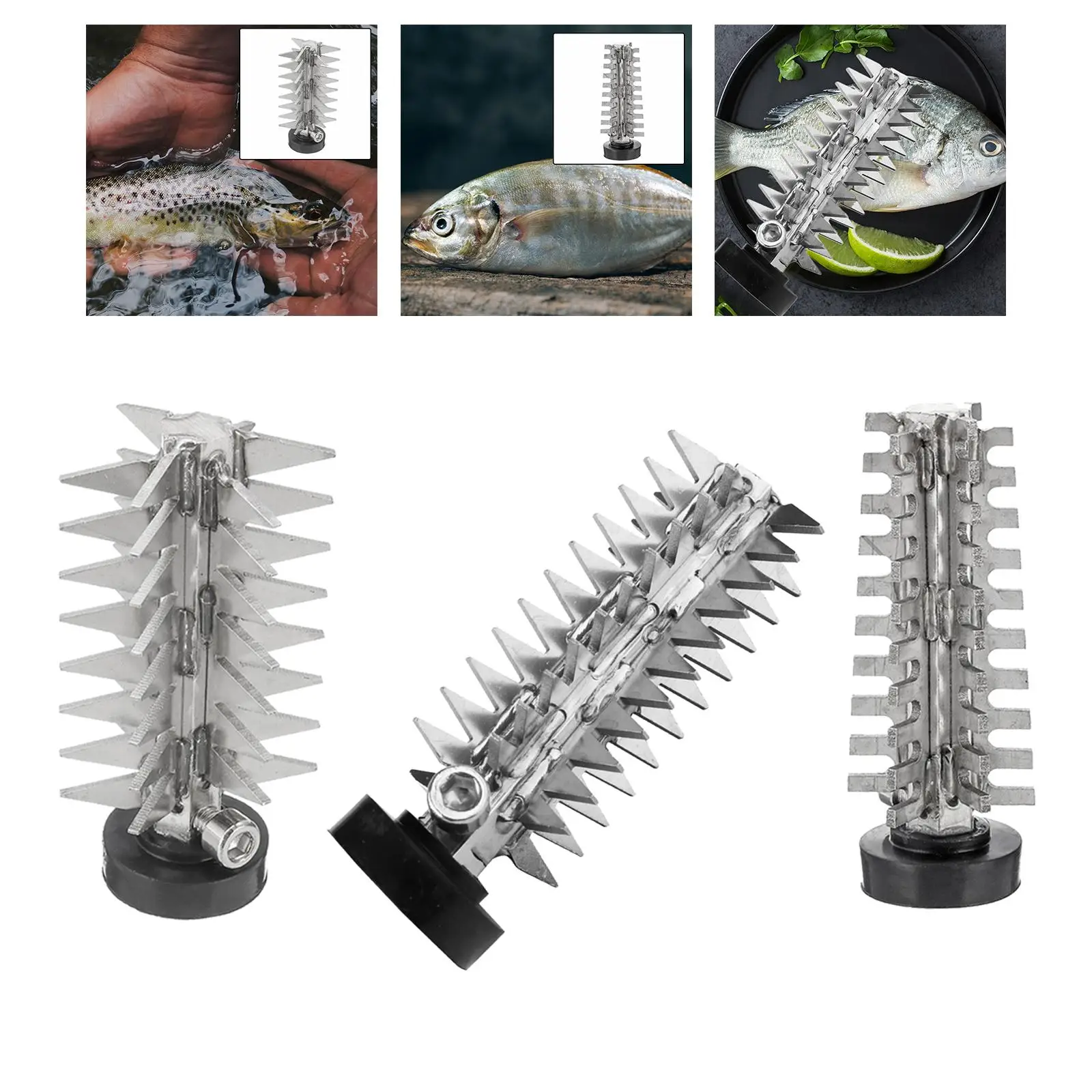 Electric Fish Scaler Cutter Head Fish Scaler Graters Cooking Tool for Restaurant Camping