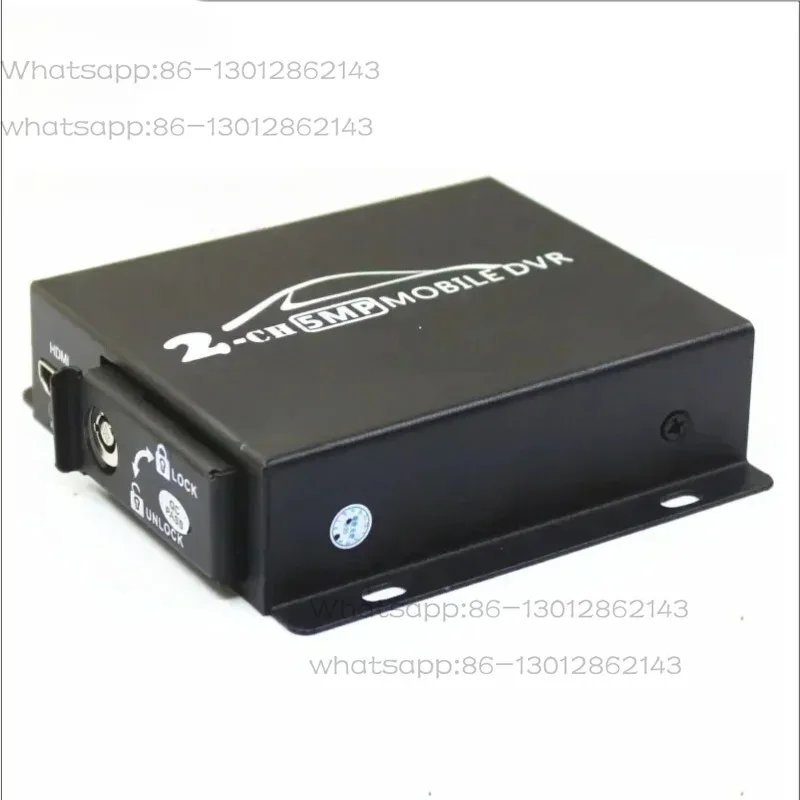 8MP Mini 2CH Vehicle Mobile Car DVR  Camera CVBS Cctv Recording Box  Video Recorder 2 Channel DVR for Truck Bus