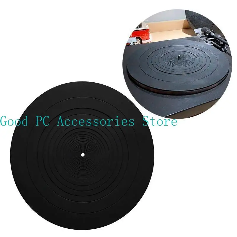 R53C Rubber Silicone Anti-Static Vinyl Slipmat for LP Record Players 3mm Thickness