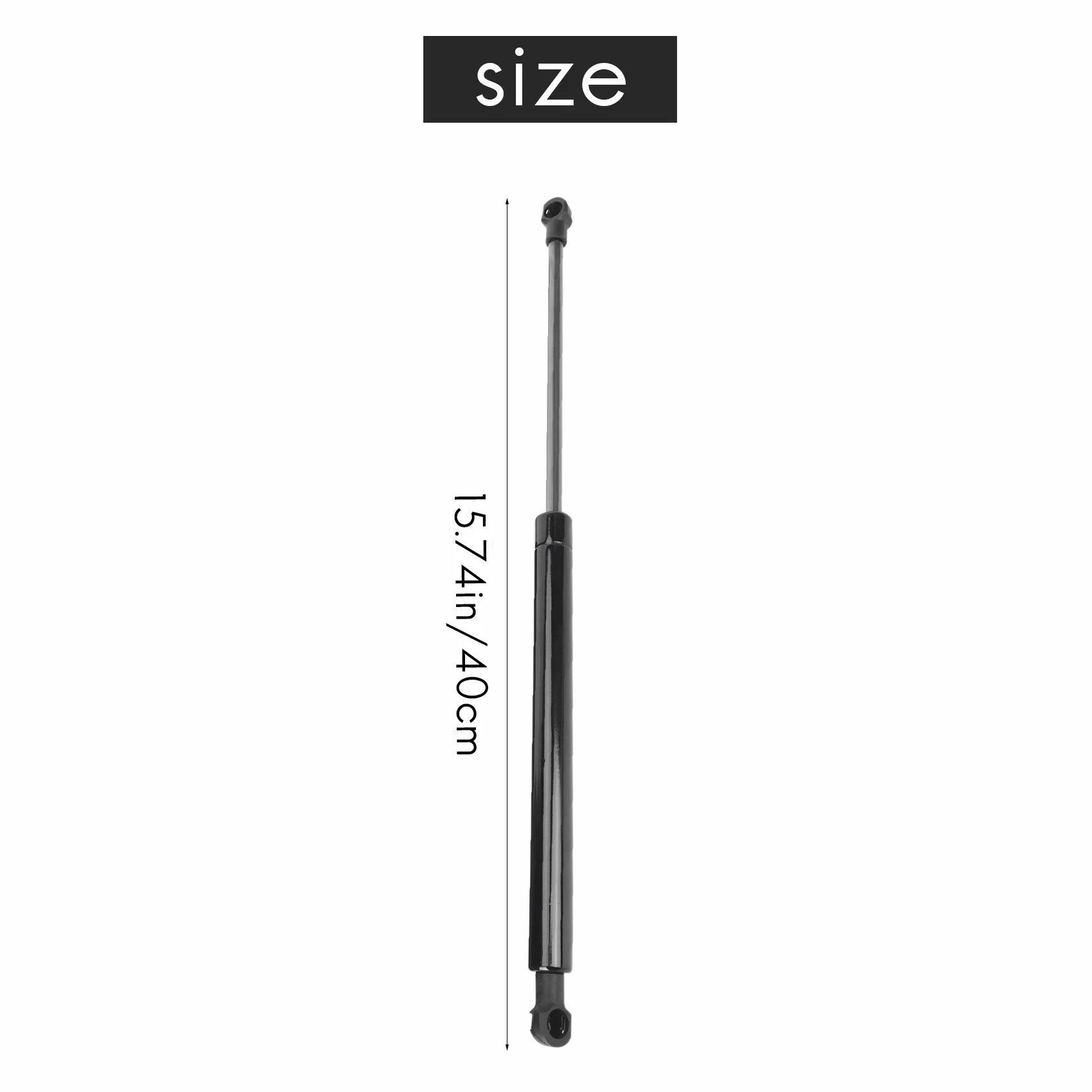 2x universal 400mm 300n capa dianteira do carro capô traseiro tronco bagageira bota choque elevador strut suporte barra mola a gás