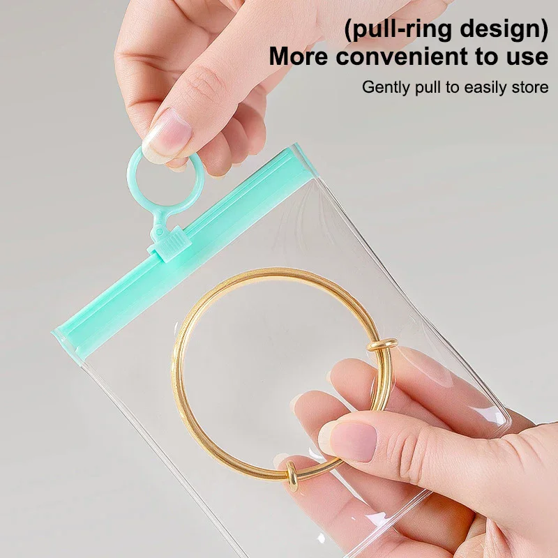 

10/20/30 шт. утолщенные сумки на молнии, прозрачные мешочки для ювелирных изделий из ЭВА, антиокислительная сумка для хранения серег, ожерелья, браслета