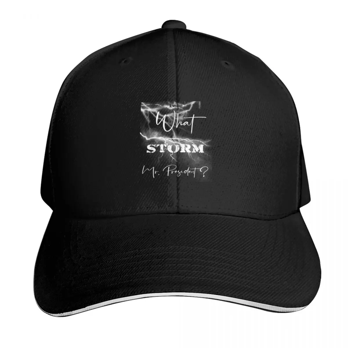 I vibe What Storm Mr. President Baseball Cap Big Size Hat Hat men Custom Cap Golf Wear Baseball Men Women's