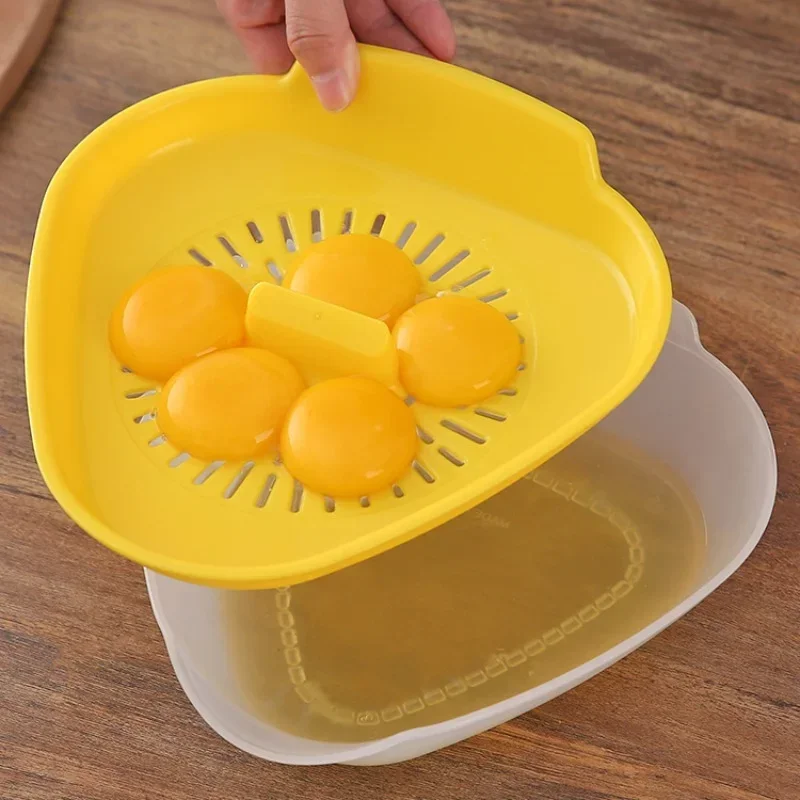 Leaking egg white egg yolk separator plus size baking household triangular egg liquid isolation artifact filter tool