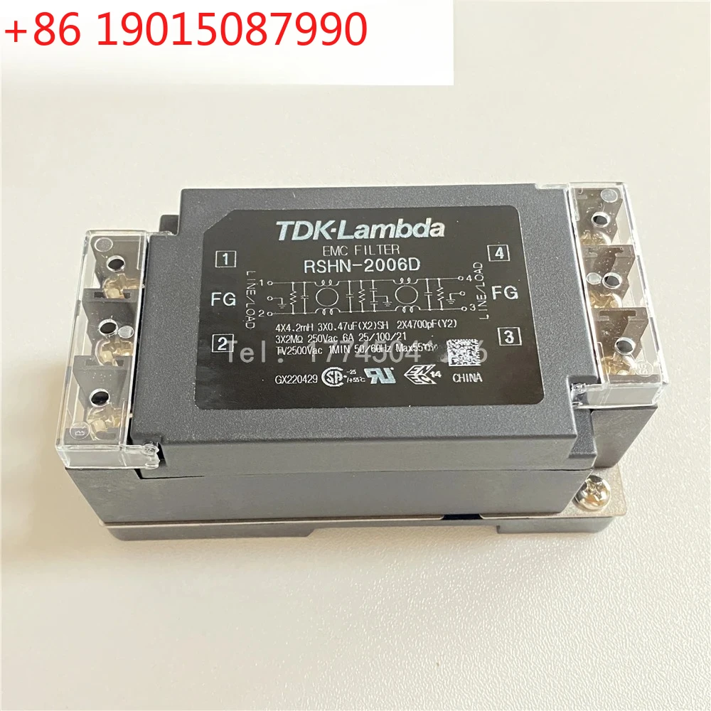 

RSHN-2006 D-рейка фильтр питания однофазный двухступенчатый 6А 250 В переменного тока постоянного тока новый