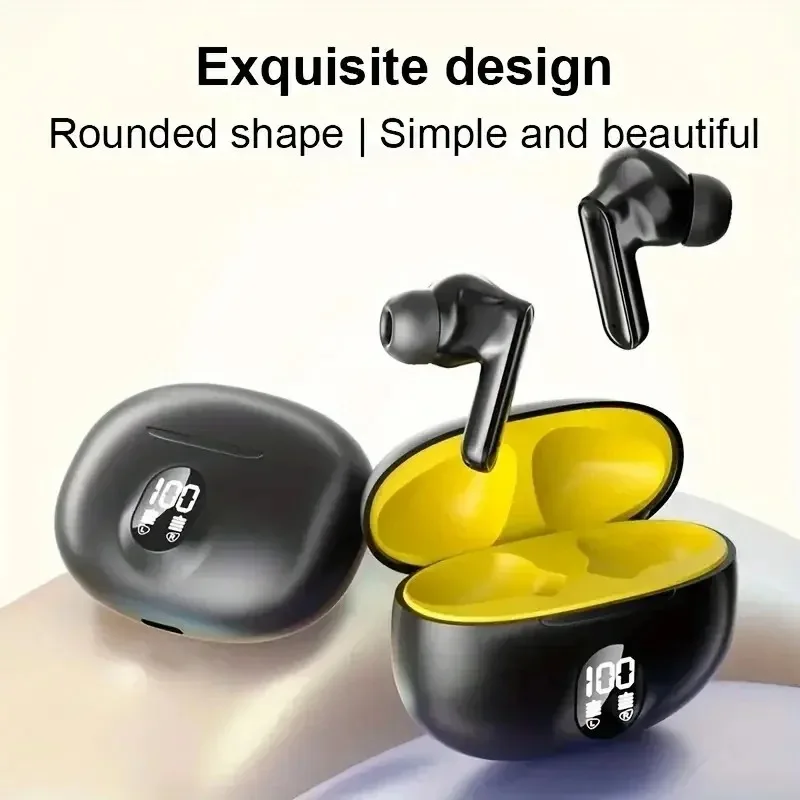 Wireless Headsets Bluetooth Earphone Wireless Earbuds LED Power Display Sport Headphone with Mic for Smart Phone image 2
