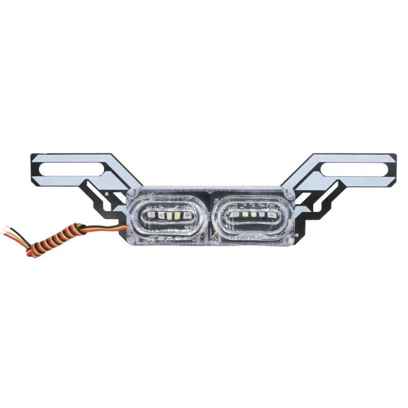 Lampu Stop rem LED motor Universal, lampu plat nomor berkedip RGB warna-warni untuk lampu sein peringatan belakang