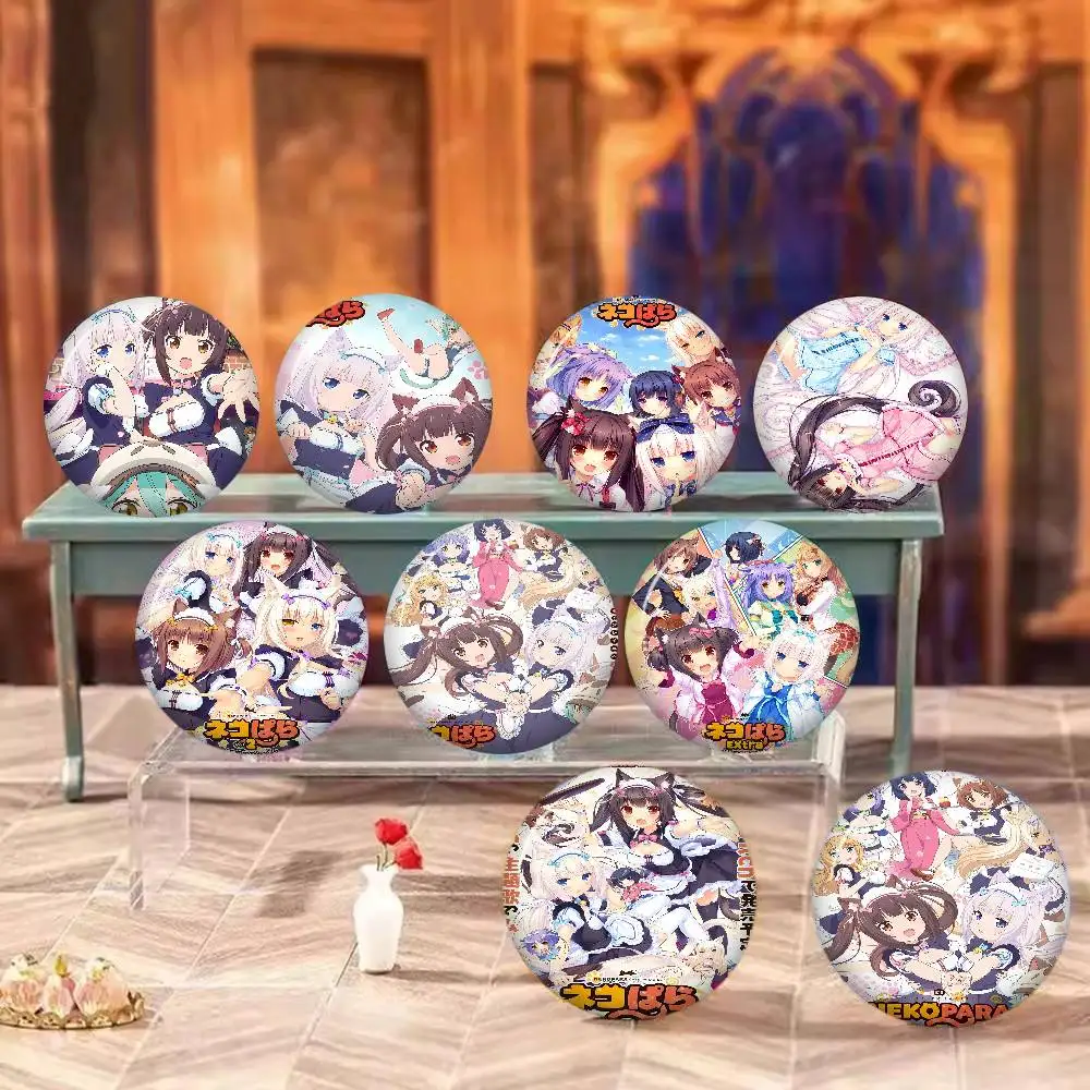 

Значки-пины Nekopara Neko Para Chocola Vanilla Anime 32/44/58 мм, настраиваемые, милые, забавные, креативные, для украшения и декора