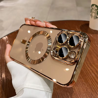 New Official Desert Gold Phone Case For iPhone 16 15 14 13 12 X 11 Pro Max Plus Clear Magsafe Magnetic Lens Protect Soft Cover