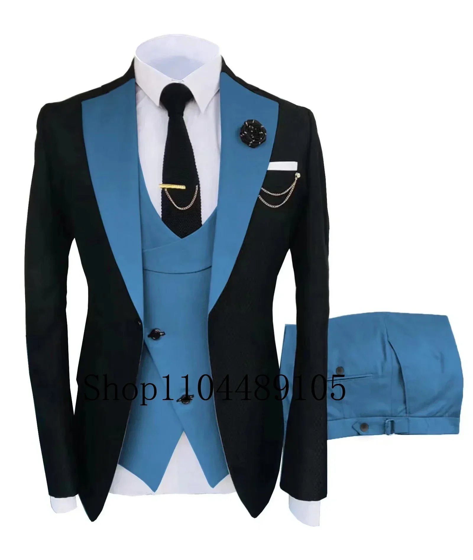 

Teal Green Suit for Men Wedding Suits for Men Formal Jacket with Peak Lapel for Celebrities Customized on Demand The Latest