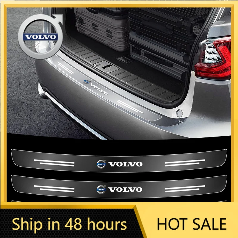 

2026 Hot For VOLVO 2026 Hot For VOLVO Transparent Car Rear Trunk Bumper Guard Stickers For Volvo XC60 S90 XC90 S60 XC40 V60 V90