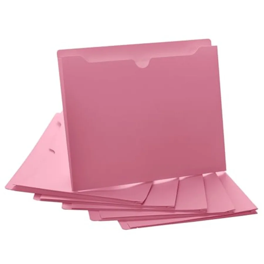 

File Jackets,,Letter Size, Reforced Straight-Cut Tab, 6 Pack