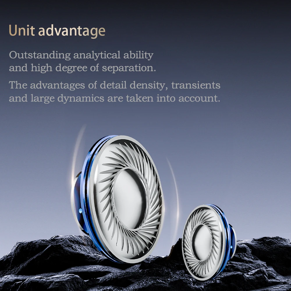 QIGOM 유선 플랫헤드 헤드셋, 28Ω 112dB, MMCX 교체 가능 와이어, 삼중 주파수 이퀄라이제이션, 이어폰 S28A Haotian Hammer Ⅲ