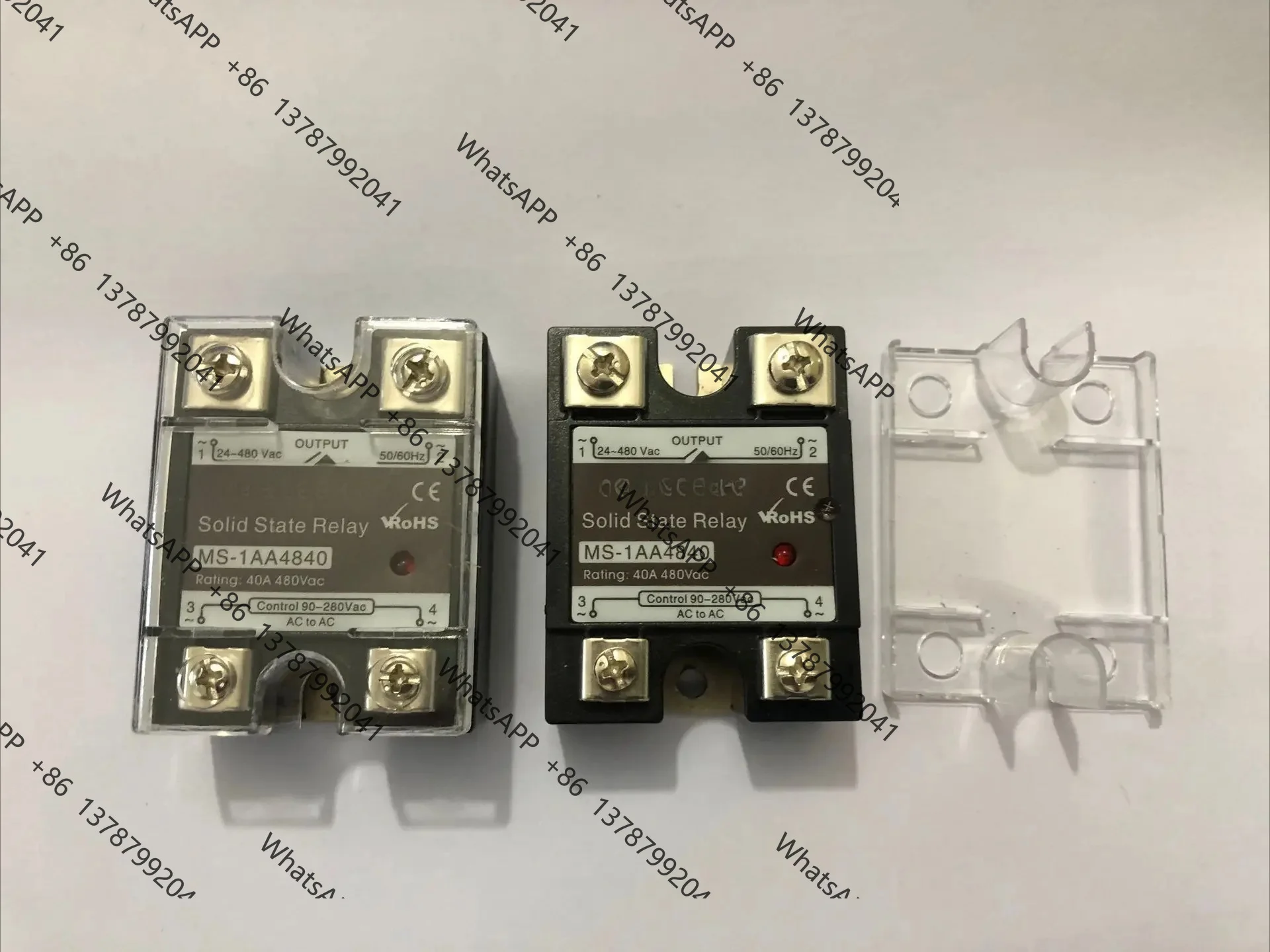 Single Phase AC‑AC Solid State Relay MS‑1AA4840 SSR40AA SSR40‑AA 90‑280VAC Input 24‑480VAC Output