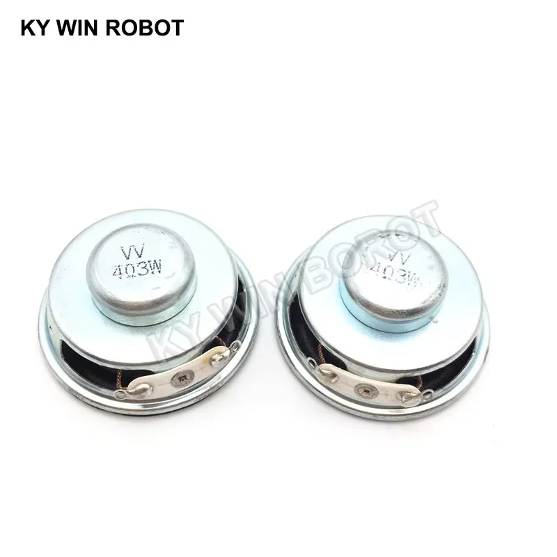 2PCS/Lot High Quality Speaker Horn 3W 4R Diameter 4CM Mini Amplifier Rubber Gasket Loudspeaker Trumpet White