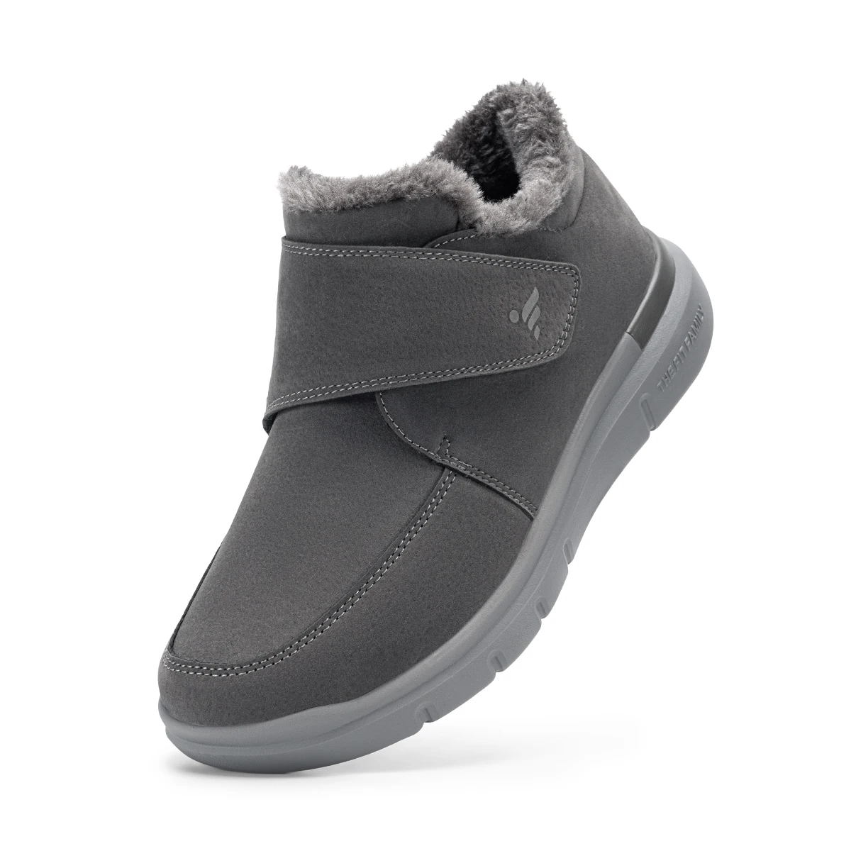 Men'S Wide Toe Box Winter Cotton Shoes Plush‑Lined Boot Warm Insulated Cold‑Weather Wide Width Thermal Footwear For Swollen Feet