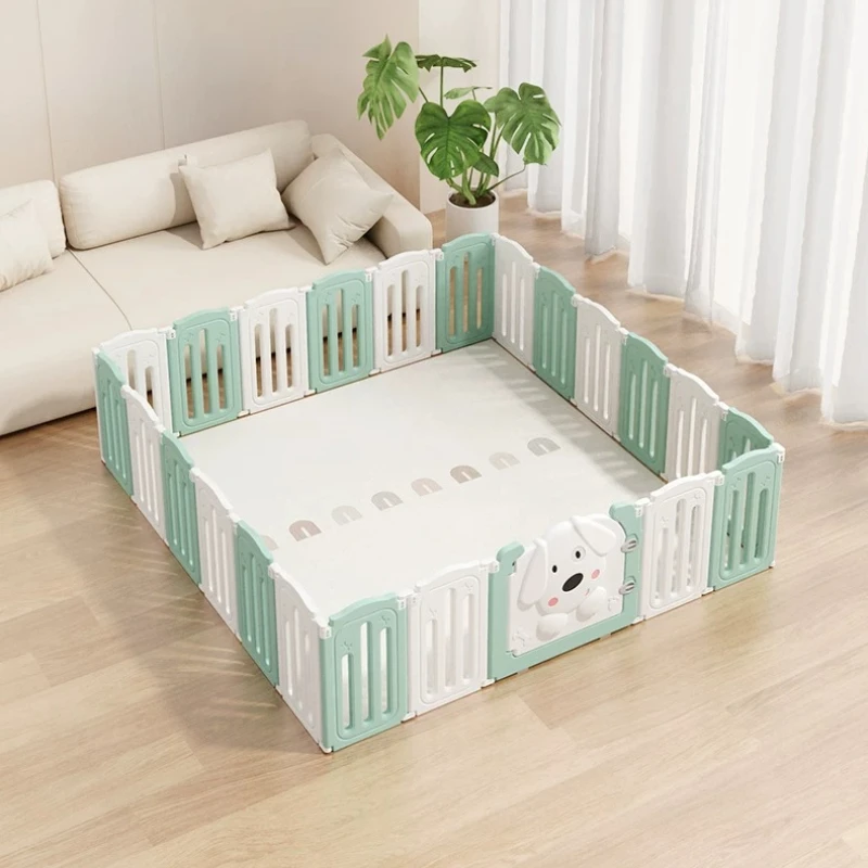 Large Grating Nordic Dog Fence Equipment Outdoor Kennel Modular Indoor Acrylic Dog Fence Folding Modern Kojec Dla Psa Home Decor