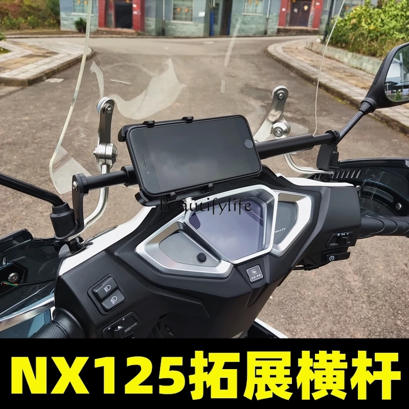 Motorcycle Modification Navigation Cross Bar Handlebar Multifunctional Balance Bar