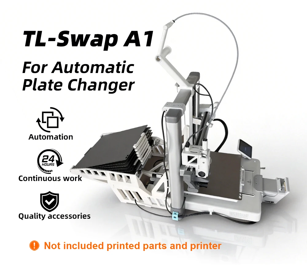 Trianglelab Swapmod TL-Swap A1 für BambuLab A1 3D-Drucker A1 Upgrades Automatisches Plattenwechsel-Kit 3D-Druck-Farm-Automatisierung – Detail 1
