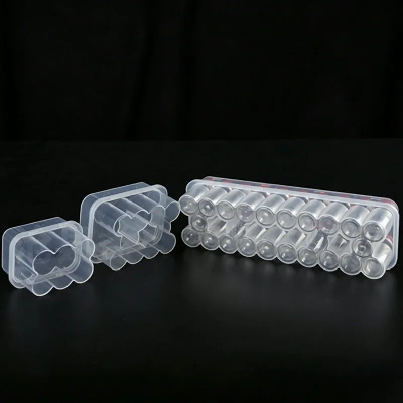 3ML 2-Fach-Fläschchen-Peptid-Aufbewahrungsbox, Mikrotuben-Behälter, Peptid-Aufbewahrungsboxen, stapelbare Gefrierbehälter für Kühlschrank und Gefrierschrank – Detail 1