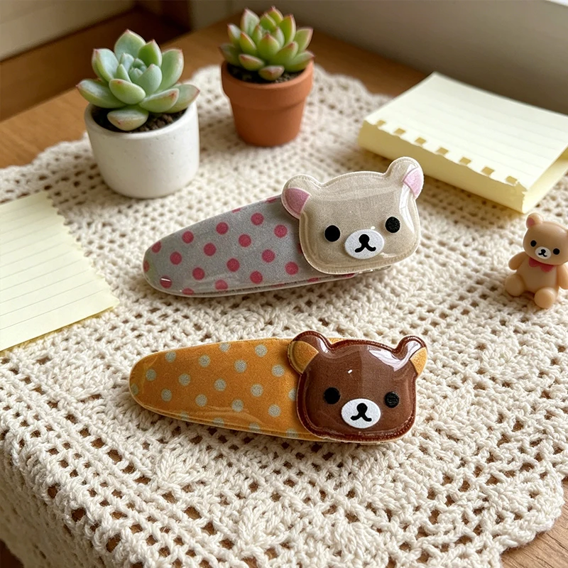 Заколка-для-волос-rilakkuma-милый-аниме-крабик-с-волнистым-узором-заколка-невидимка-для-челки-боковой-зажим-для-волос-аксессуар-для-девочек
