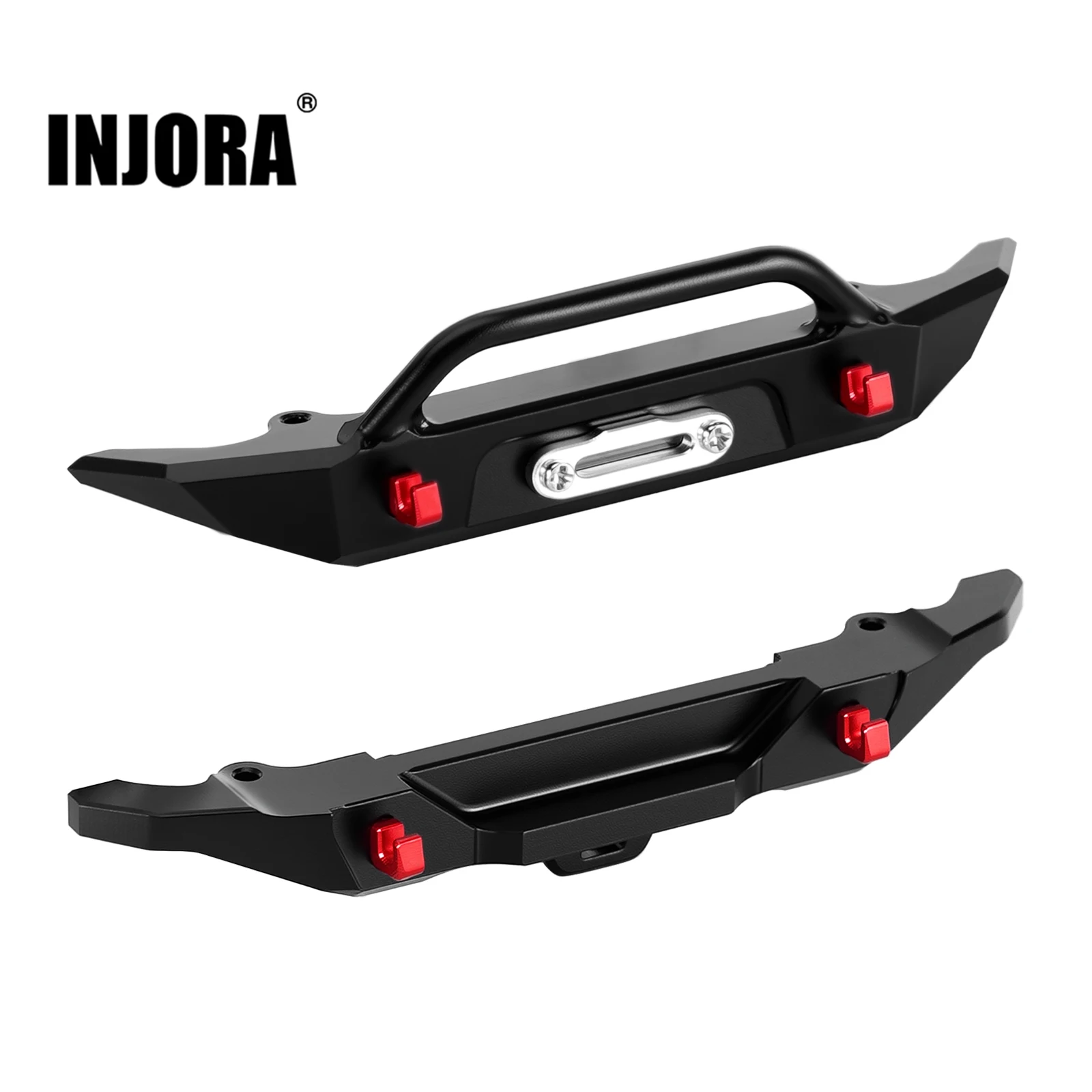 INJORA Aluminum Front Rear Bumper for 1/30 Axial SCX30 Bronco