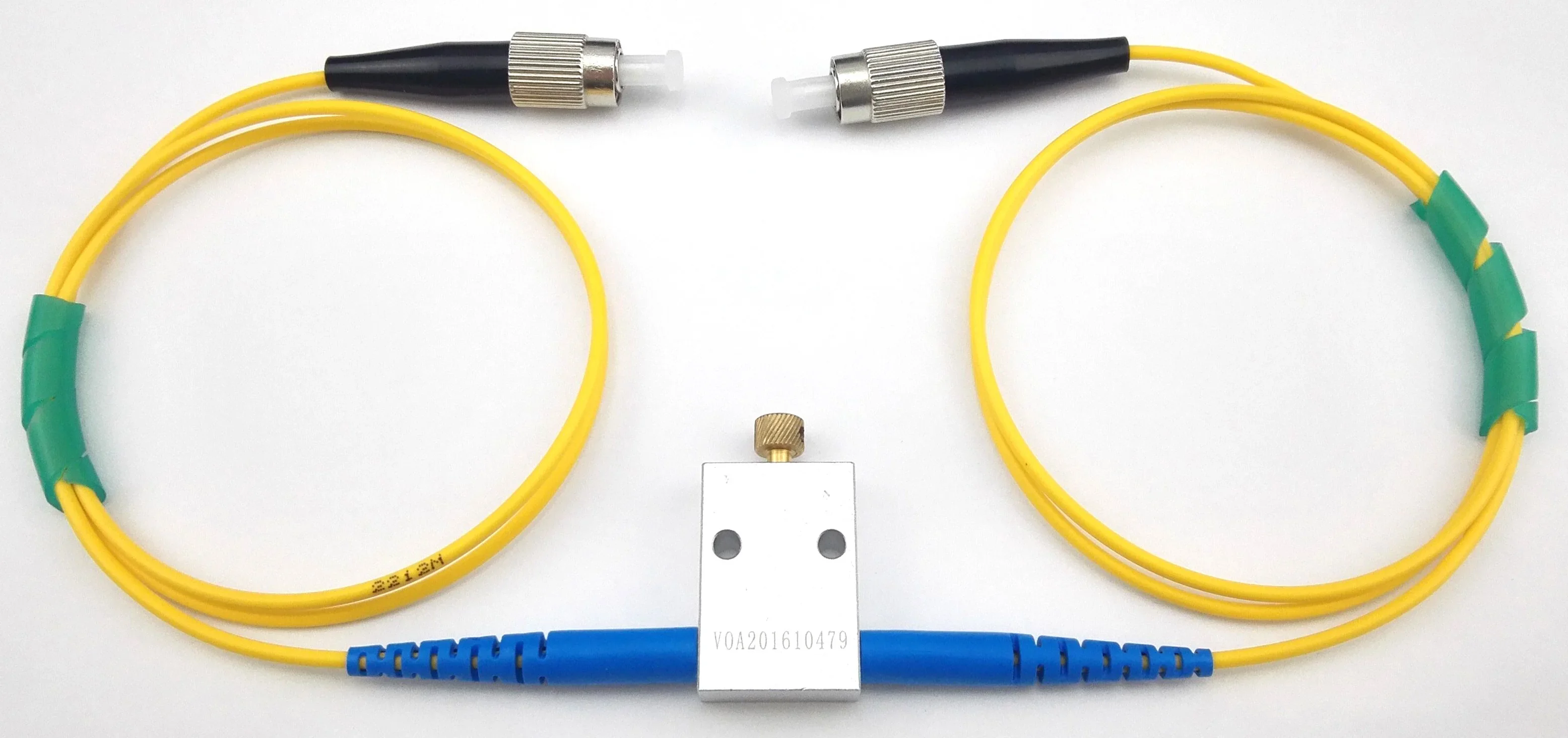 2000nm Online  Fiber Optic Attenuator, SC/FC/LC PC/APC Manual Adjustable Optical Attenuator VOA