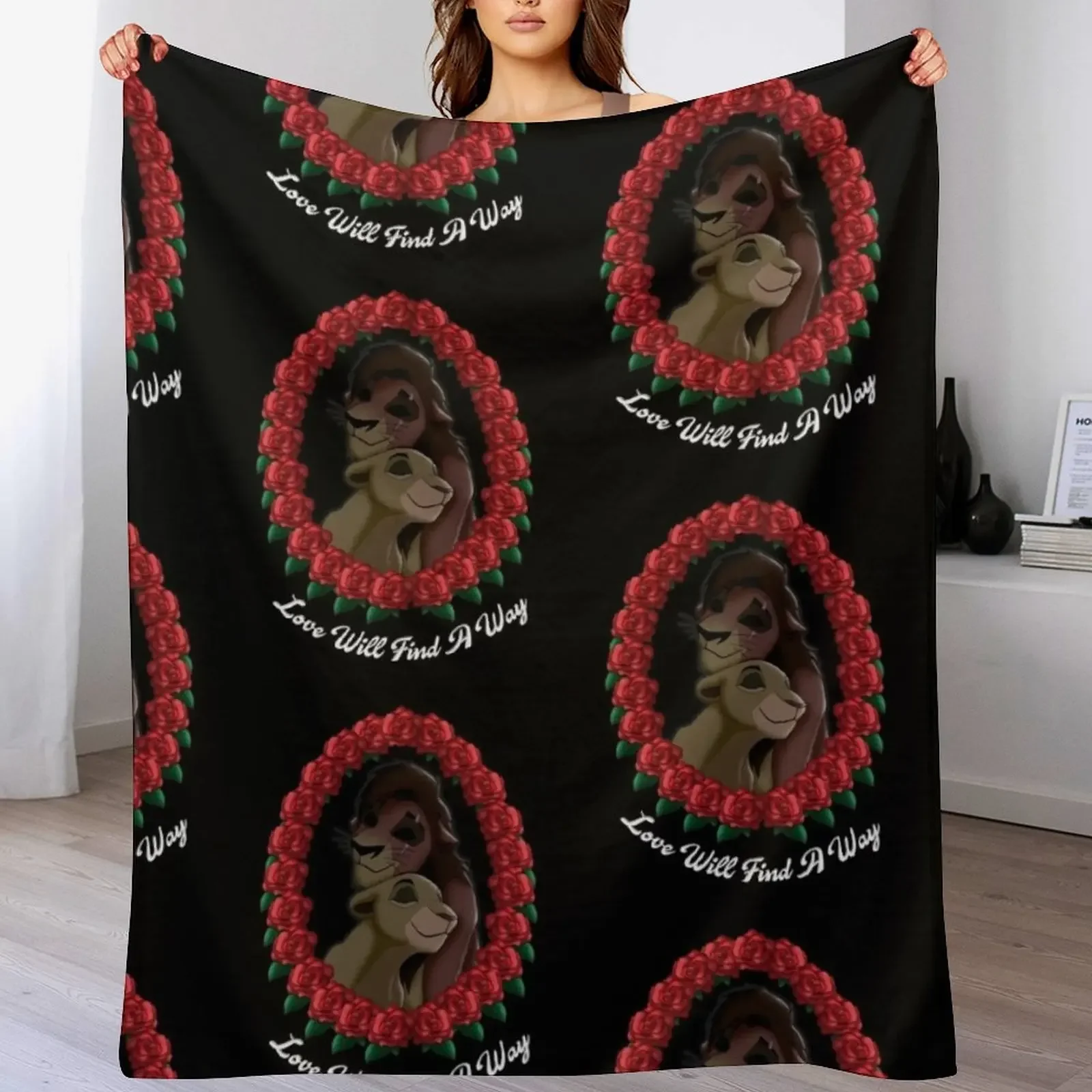 

Kovu x Kiara fanart Throw Blanket blankets and throws heavy to sleep Luxury Thicken anime Blankets