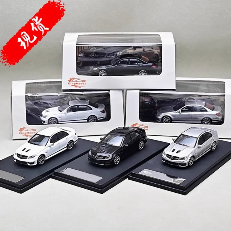 KING MODEL 1:64 Scale C63 W204 507 Alloy Simulation Car Model Classics Adult Souvenir Gift Static Display