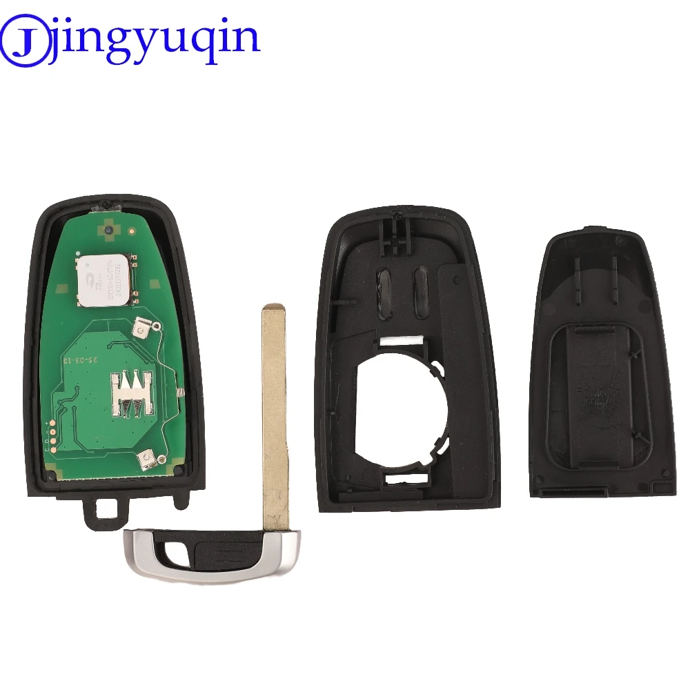 jingyuqin 원격 자동차 키 ID49 434Mhz Ford Edge S-MAX 갤럭시 KA+ Figo 3버튼