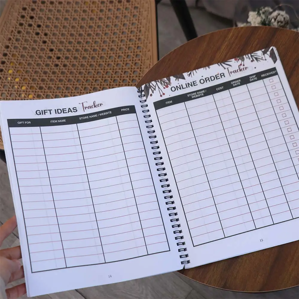 Agenda Promemoria Agenda natalizia Notebook Abitudine Tracker Diario Lista delle cose da fare Notebook Time Organizer Efficienza