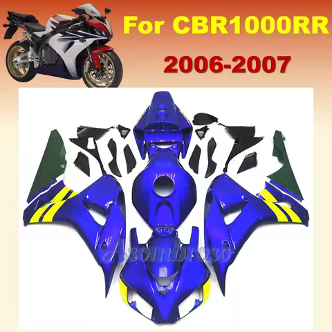 New Fairings for Honda CBR1000RR 2006 2007 blue yellow bodywork cbr 1000 rr 06 07 bike replace fairing kit